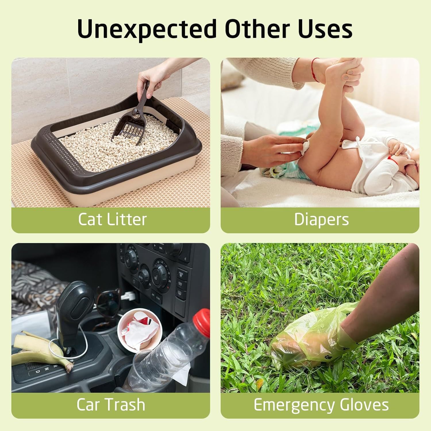 New Pet Biodegradable Trash Bag Dog Poop Bags Bulk Biobase Scented Poo Bag Degradable Cat Waste Bags Dog Poop Dispenser Gifts