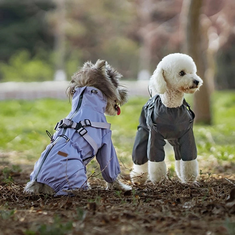 Pet Dog Raincoats Suitable for Large, and Small Dog Clothes Windproof and Waterproof Puppy Rainwear A0KF