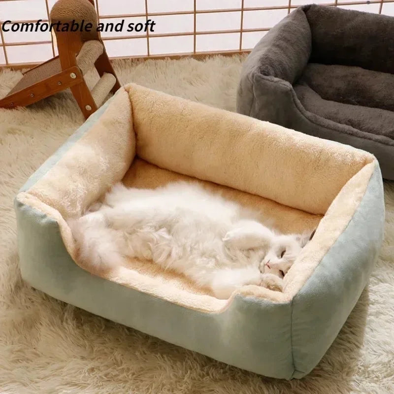 Cat and dog bed, washable all year round, bite-proof for small and medium-sized dogs