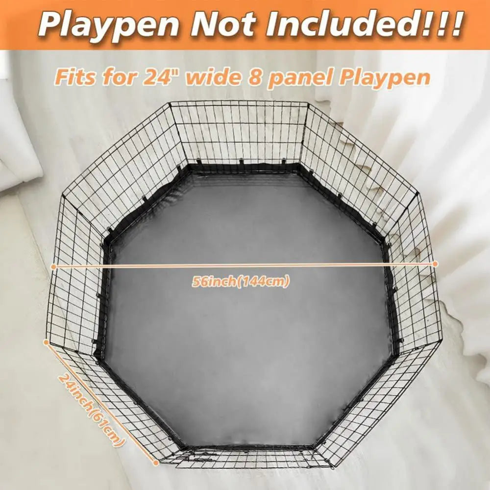 Dog Playpen Mat Indoor Cat Fence Pad Oxford Cloth Washable Puppy Dog Pee Pad Waterproof Whelping Training Pet Mat for Playpen
