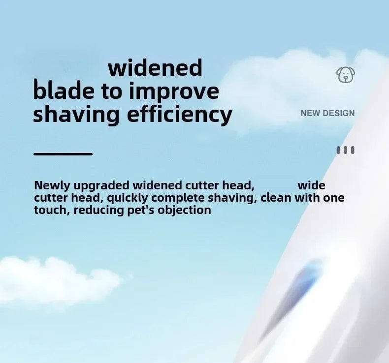 Professional Dog Grooming Clippers & LED Light LCD Display 18mm Wide Blade for Paw Trimming Low Noise Cordless Pet Hair Trimmer