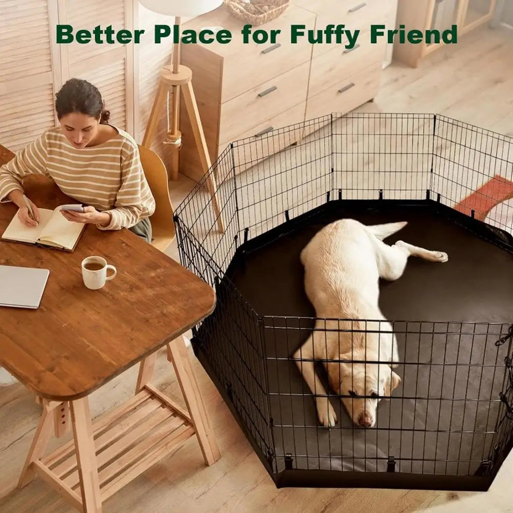 Dog Playpen Mat Indoor Cat Fence Pad Oxford Cloth Washable Puppy Dog Pee Pad Waterproof Whelping Training Pet Mat for Playpen