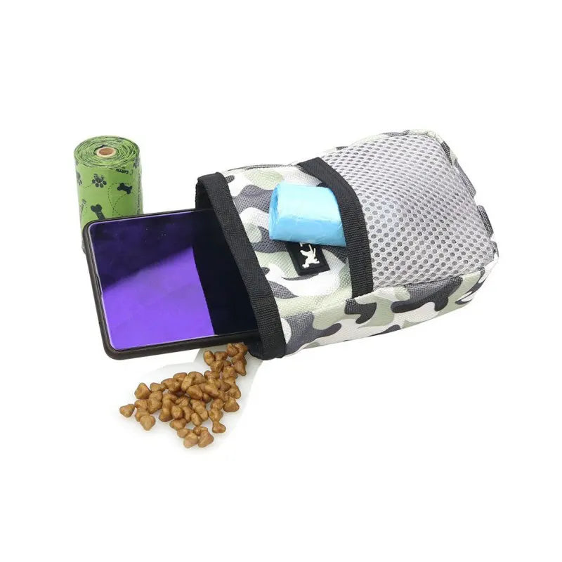 Voford Outdoor Training Dog Snack Bag Portable Large Capacity Puppy Reward Bags Waist Bag Strong Wear Durable Pet Supplies