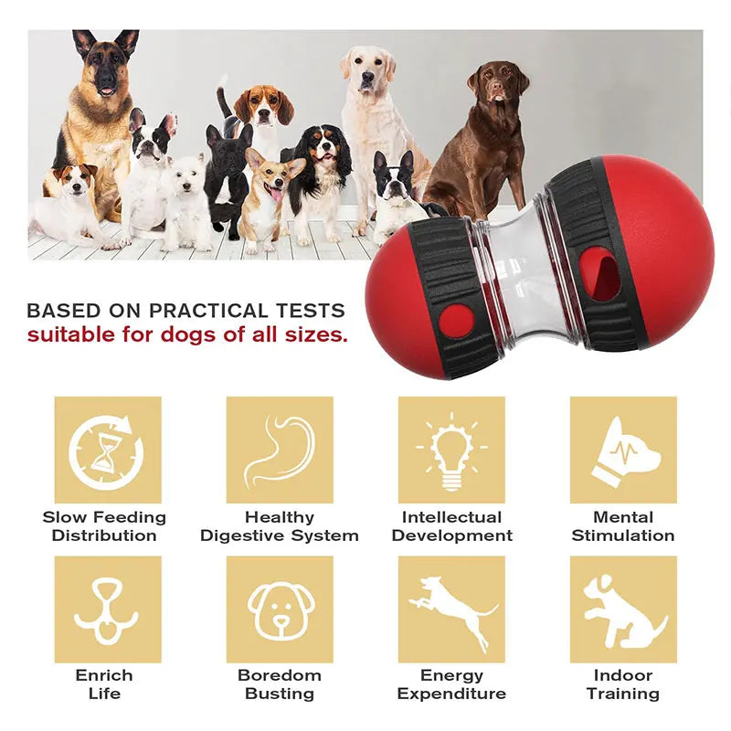 Interactive Dog Toy for Small Medium Large Dogs Cats Treat Dispenser Leaking Food Slow Feeder Pets Ball Toys Labrador Supplies