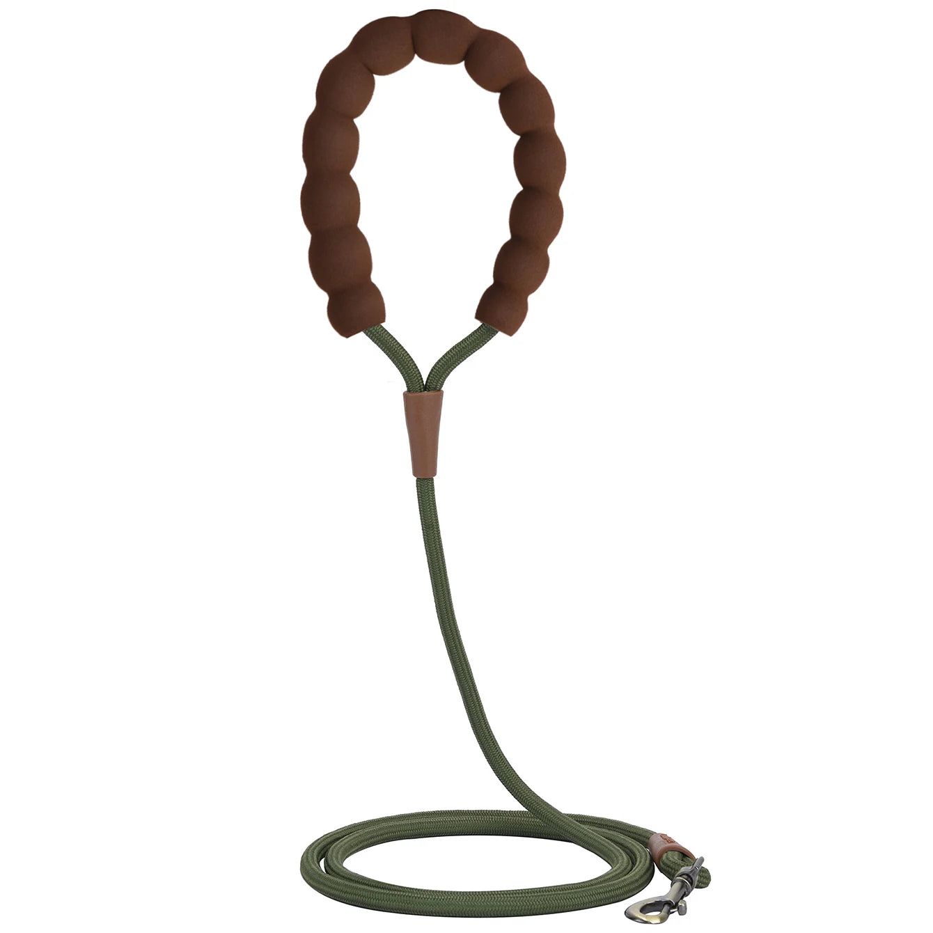 LL039--pet dog leash, 1.5-meter high density rope, soft handle, alloy buckle.