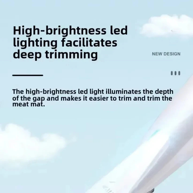 Professional Dog Grooming Clippers & LED Light LCD Display 18mm Wide Blade for Paw Trimming Low Noise Cordless Pet Hair Trimmer