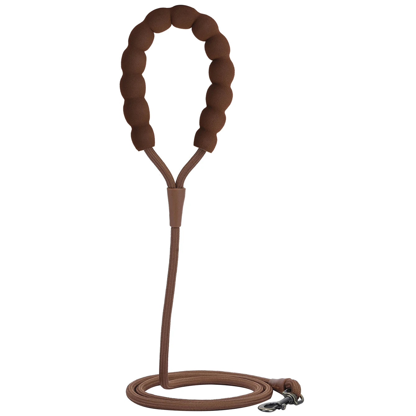 LL039--pet dog leash, 1.5-meter high density rope, soft handle, alloy buckle.