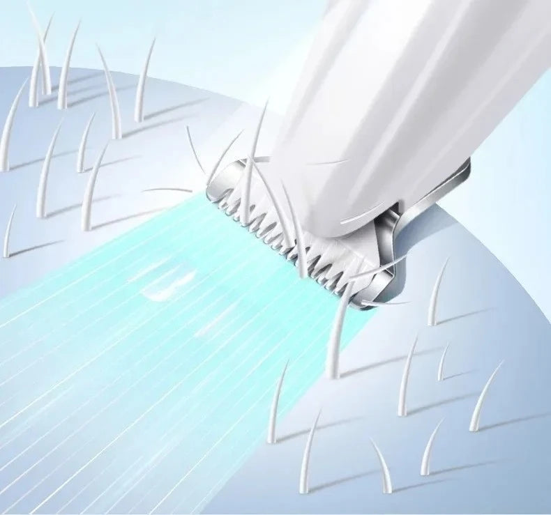 Professional Dog Grooming Clippers & LED Light LCD Display 18mm Wide Blade for Paw Trimming Low Noise Cordless Pet Hair Trimmer