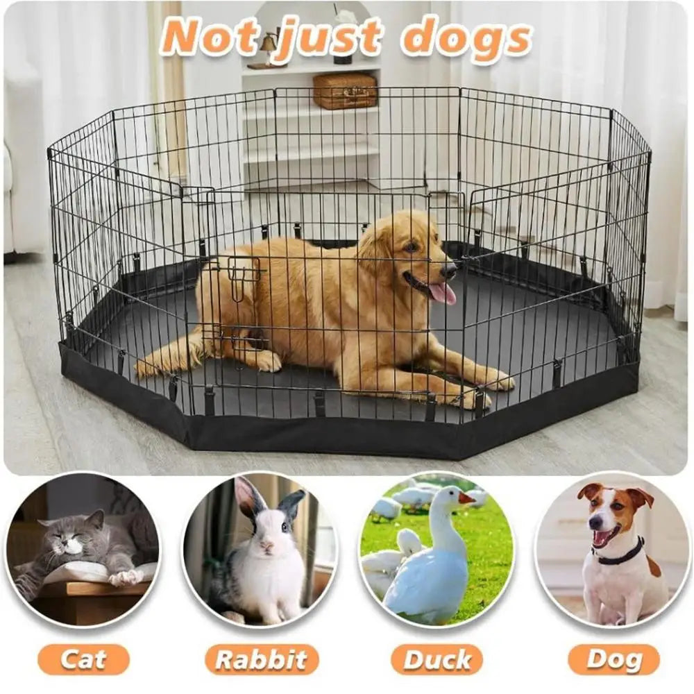 Dog Playpen Mat Indoor Cat Fence Pad Oxford Cloth Washable Puppy Dog Pee Pad Waterproof Whelping Training Pet Mat for Playpen