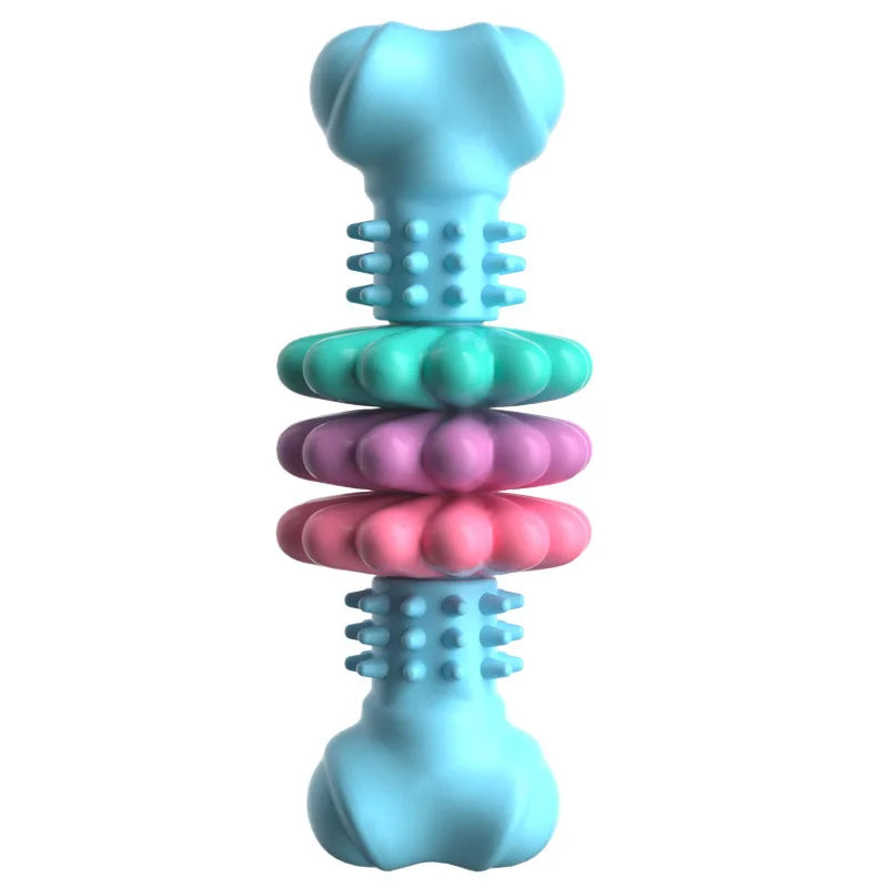 Pet Teething Toy TPR Bone Meaty Dog Toy Gnawing Resistance Interactive Dog Bone For Small Medium Dogs