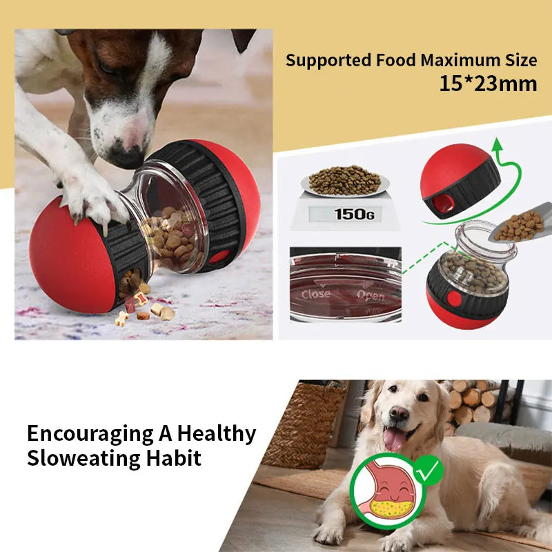 Interactive Dog Toy for Small Medium Large Dogs Cats Treat Dispenser Leaking Food Slow Feeder Pets Ball Toys Labrador Supplies