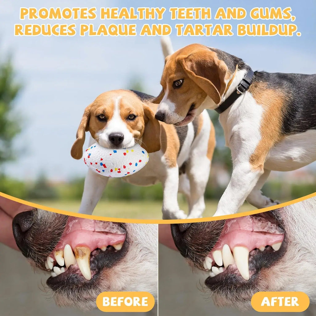 Dog Ball for Aggressive Chewers Tough Large Indestructible Dog Footballs Outdoor Floating Fetch Game Pets Toys