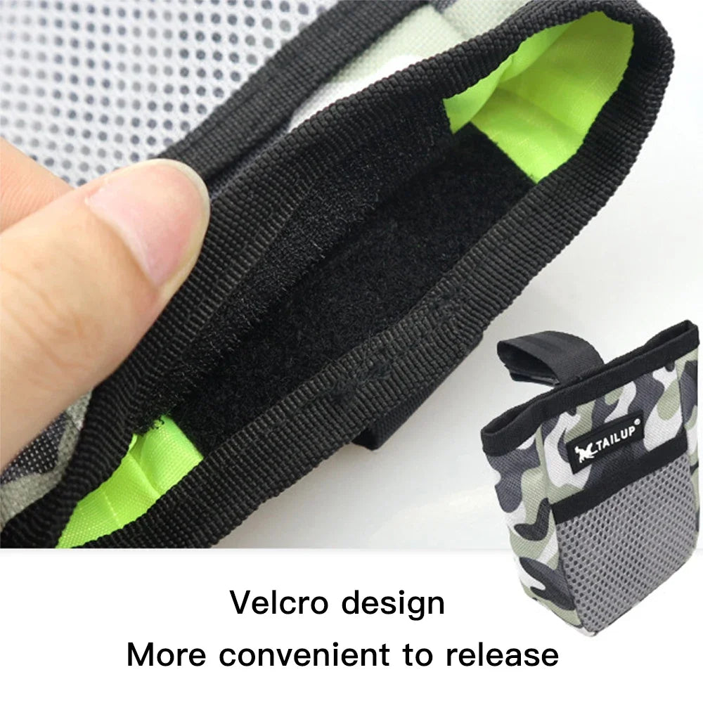 Voford Outdoor Training Dog Snack Bag Portable Large Capacity Puppy Reward Bags Waist Bag Strong Wear Durable Pet Supplies