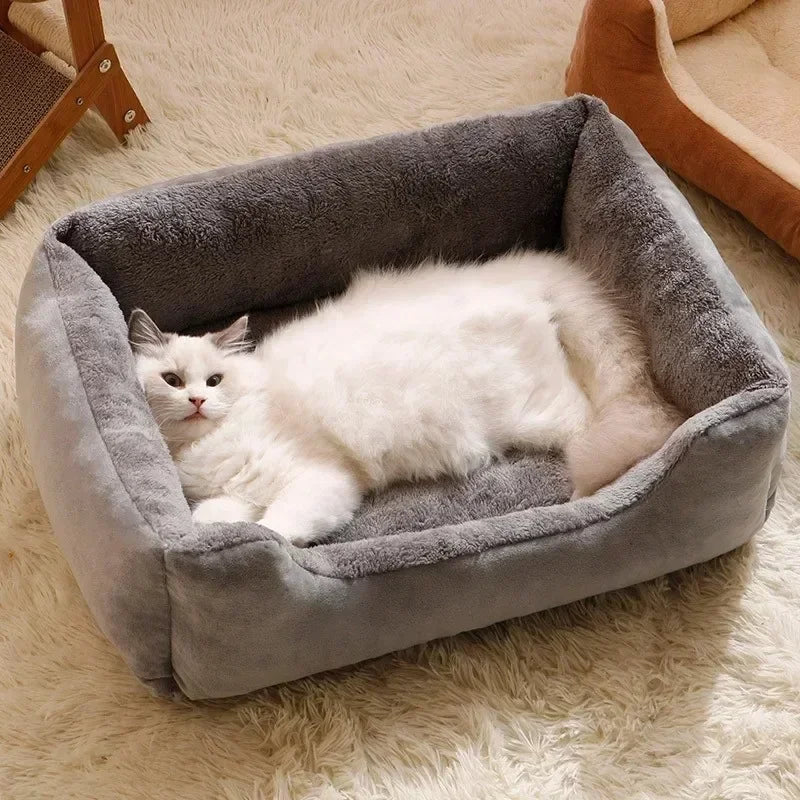 Cat and dog bed, washable all year round, bite-proof for small and medium-sized dogs