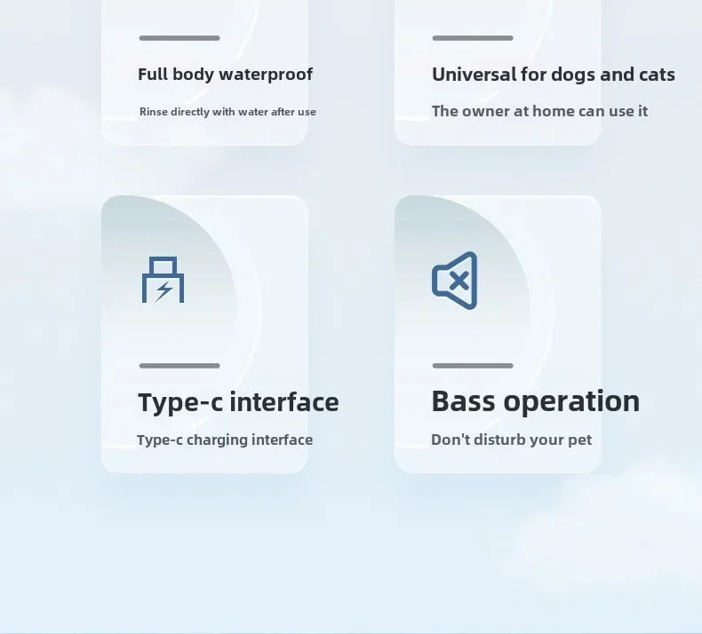 Professional Dog Grooming Clippers & LED Light LCD Display 18mm Wide Blade for Paw Trimming Low Noise Cordless Pet Hair Trimmer