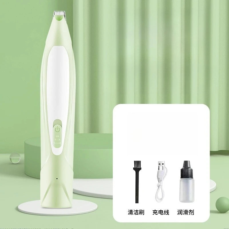 Professional Dog Grooming Clippers & LED Light LCD Display 18mm Wide Blade for Paw Trimming Low Noise Cordless Pet Hair Trimmer