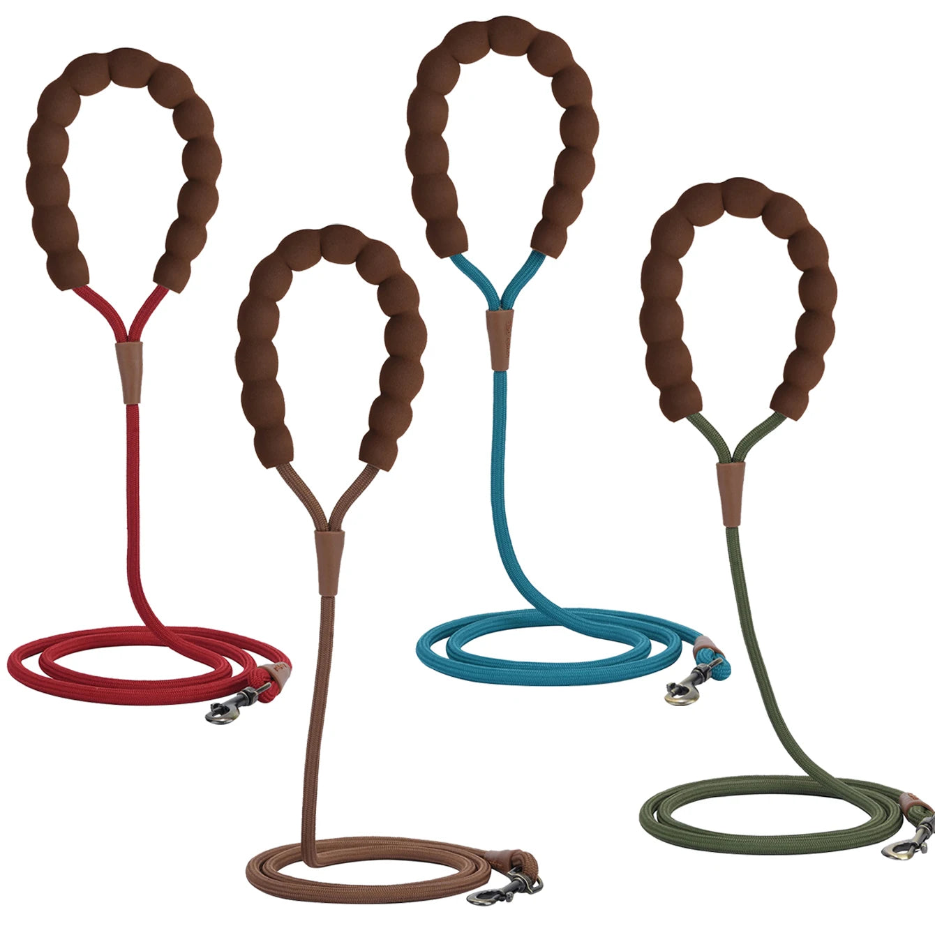 LL039--pet dog leash, 1.5-meter high density rope, soft handle, alloy buckle.