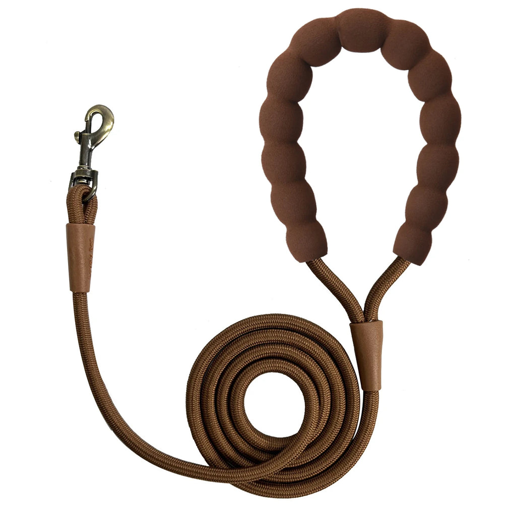 LL039--pet dog leash, 1.5-meter high density rope, soft handle, alloy buckle.