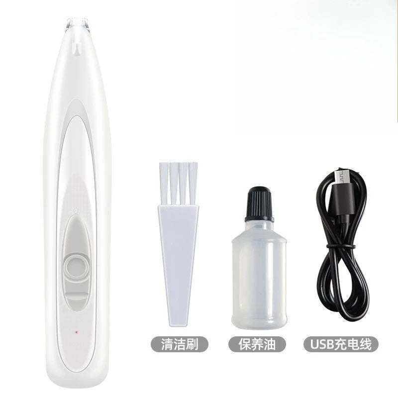 Professional Dog Grooming Clippers & LED Light LCD Display 18mm Wide Blade for Paw Trimming Low Noise Cordless Pet Hair Trimmer