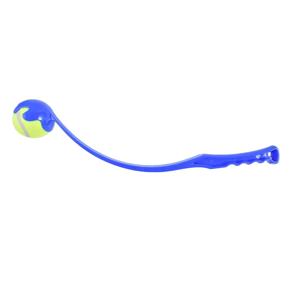 Dog Outdoor Tennis Training Ball Thrower Interactive Toy
