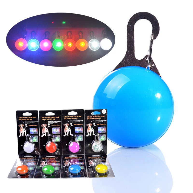 Rechargeable LED Dog Collar Pendant – USB Luminous Pet Light for Night Safety and Decoration