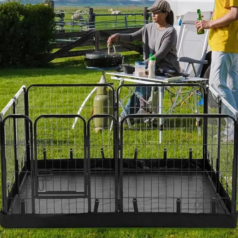 Dog Playpen Mat Indoor Cat Fence Pad Oxford Cloth Washable Puppy Dog Pee Pad Waterproof Whelping Training Pet Mat for Playpen