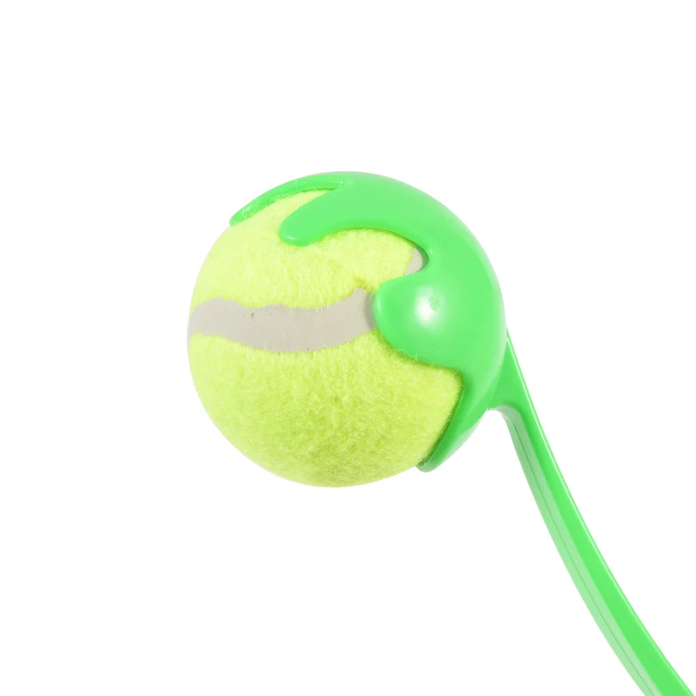 Dog Outdoor Tennis Training Ball Thrower Interactive Toy